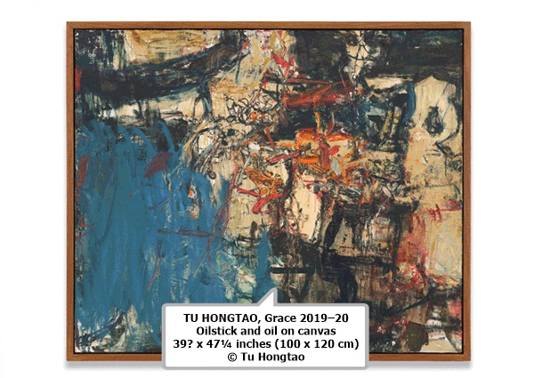 TU HONGTAO
Grace
2019­–20
Oilstick and oil on canvas
39⅜ x 47¼ inches (100 x 120 cm)
© Tu Hongtao