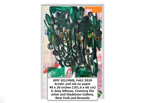 AMY SILLMAN
Feb2
2020
Acrylic and ink on paper
40 x 26 inches (101.6 x 66 cm)
© Amy Sillman, Courtesy the artist and Gladstone Gallery, New York and Brussels