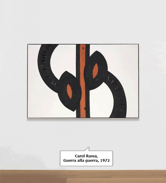 Carol Rama, Guerra alla guerra, 1972