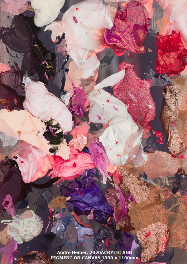 André Hemer, 
2020	ACRYLIC AND PIGMENT ON CANVAS	1550 x 1100mm