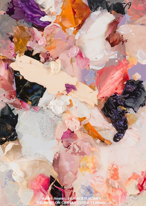 André Hemer, 
2020	ACRYLIC AND PIGMENT ON CANVAS	1550 x 1100mm