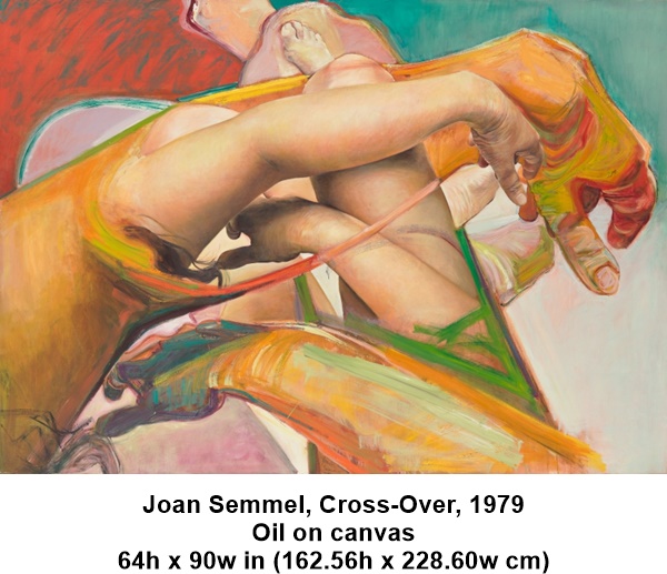Joan Semmel, Cross-Over, 1979
Oil on canvas
64h x 90w in (162.56h x 228.60w cm)