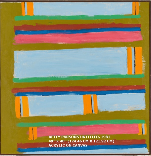 BETTY PARSONS
UNTITLED, 1981
49'' X 48'' (124.46 CM X 121.92 CM)
ACRYLIC ON CANVAS
