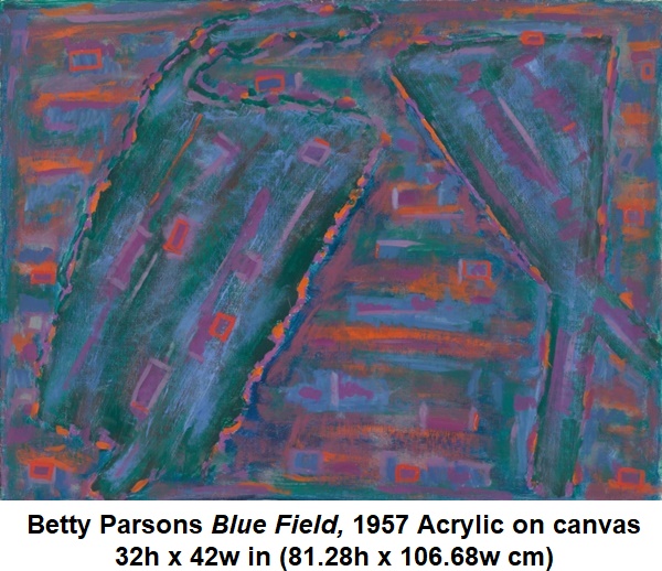 
Betty Parsons

Blue Field, 1957

Acrylic on canvas

32h x 42w in (81.28h x 106.68w cm)