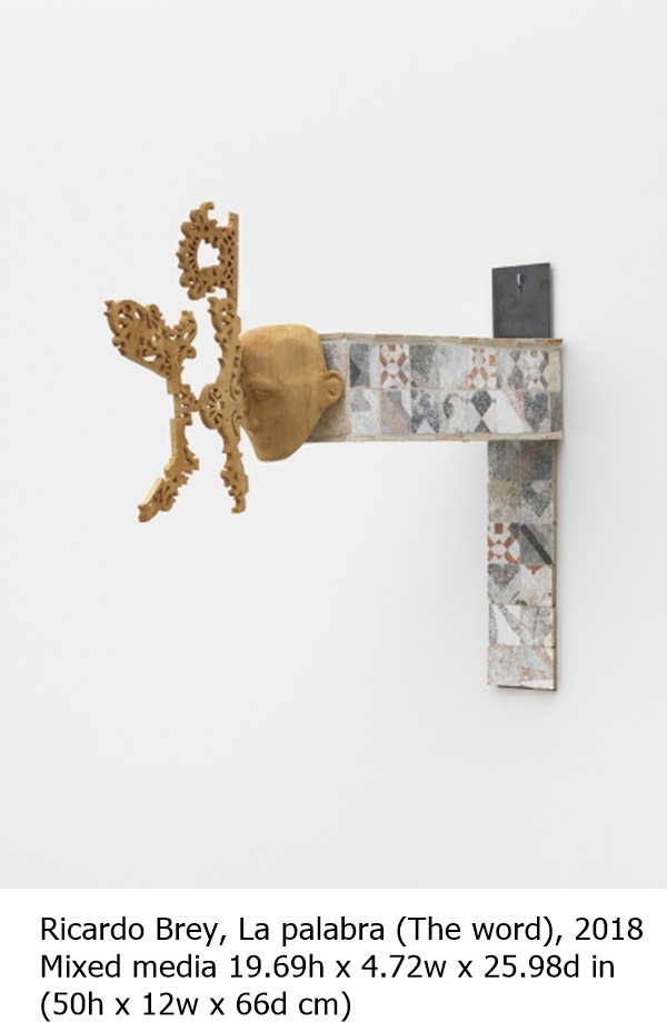 
Ricardo Brey, La palabra (The word), 2018
Mixed media 19.69h x 4.72w x 25.98d in 
(50h x 12w x 66d cm)
