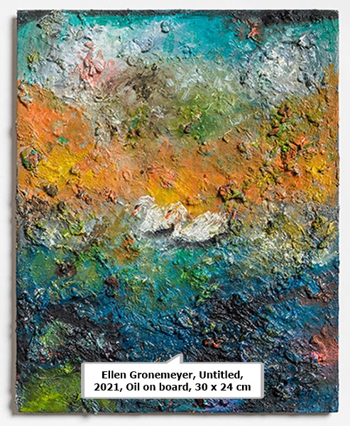 Ellen Gronemeyer, Untitled, 2021, Oil on board, 30 x 24 cm
