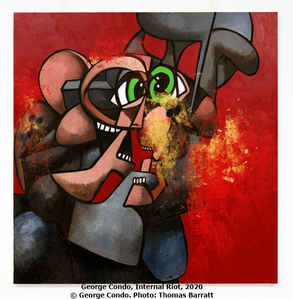 George Condo, Internal Riot, 2020 © George Condo. Photo: Thomas Barratt