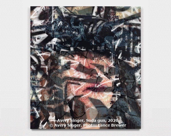 Avery Singer, Soda gun, 2020 © Avery Singer. Photo: Lance Brewer
