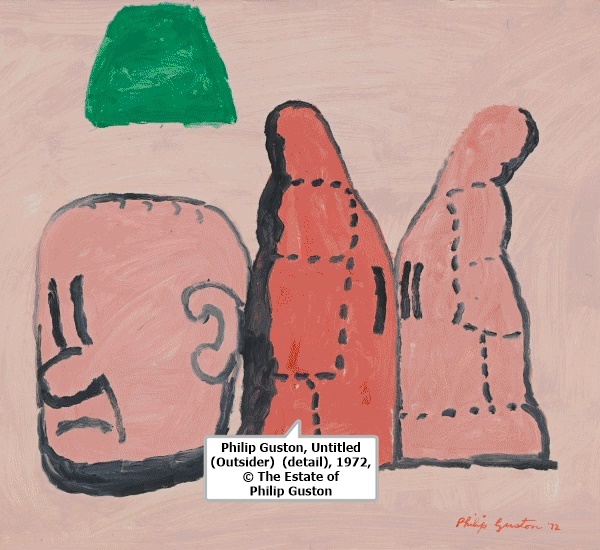 Philip Guston, Untitled (Outsider) (detail), 1972, © The Estate of Philip Guston