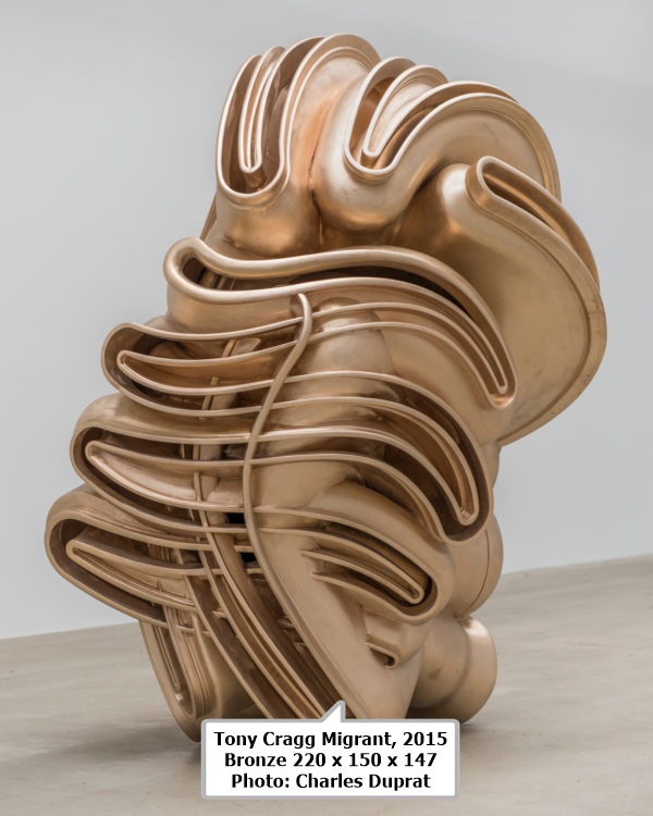 Tony Cragg Migrant, 2015 Bronze 220 x 150 x 147 Photo: Charles Duprat