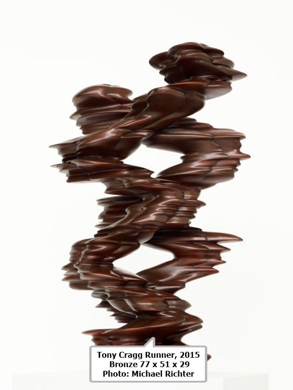 Tony Cragg Runner, 2015 Bronze 77 x 51 x 29 Photo: Michael Richter