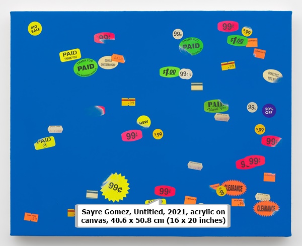 Sayre Gomez, Untitled, 2021, acrylic on canvas, 40.6 x 50.8 cm (16 x 20 inches)