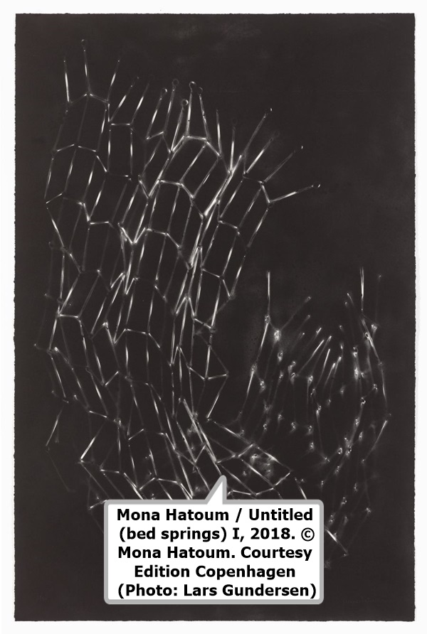 Mona Hatoum / Untitled (bed springs) I, 2018. © Mona Hatoum. Courtesy Edition Copenhagen (Photo: Lars Gundersen)