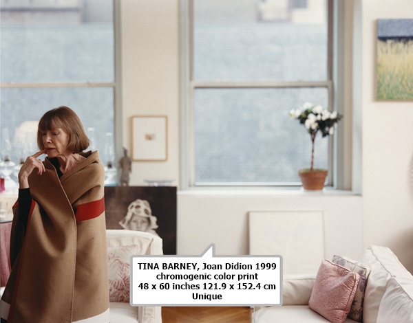 TINA BARNEY
Joan Didion
1999
chromogenic color print

48 x 60 inches
121.9 x 152.4 cm
Unique