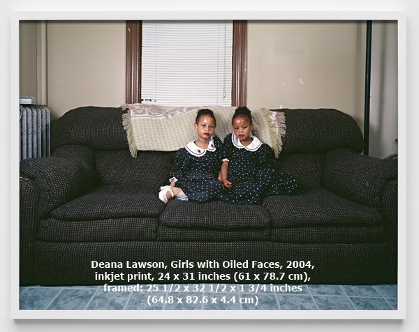Deana Lawson, Girls with Oiled Faces, 2004, inkjet print, 24 x 31 inches (61 x 78.7 cm), framed: 25 1/2 x 32 1/2 x 1 3/4 inches (64.8 x 82.6 x 4.4 cm)
