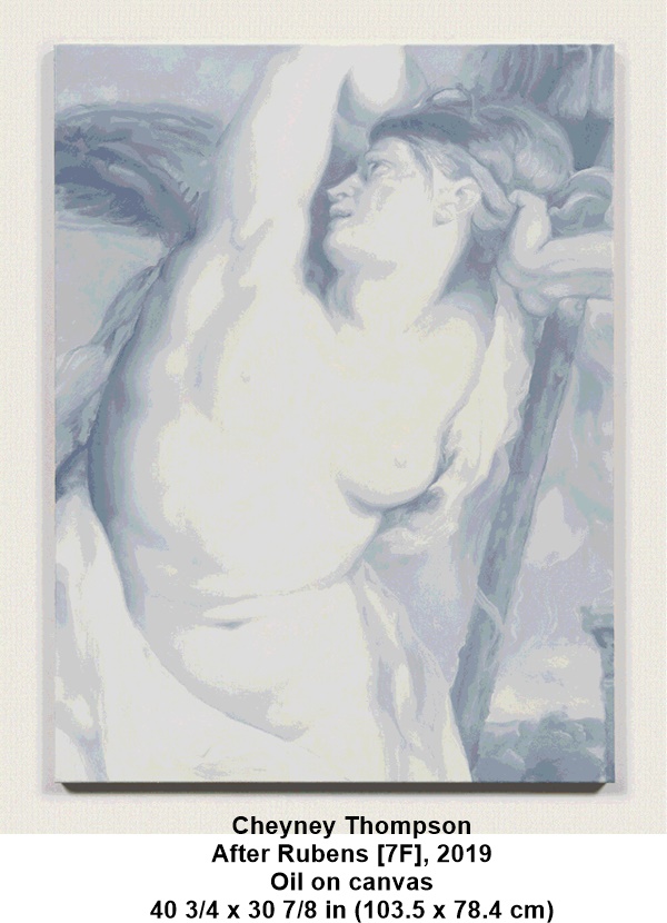 Cheyney Thompson
After Rubens [7F], 2019
Oil on canvas
40 3/4 x 30 7/8 in (103.5 x 78.4 cm)