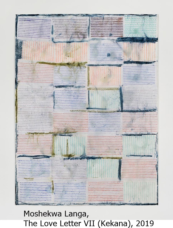 Moshekwa Langa, The Love Letter VII (Kekana), 2019
