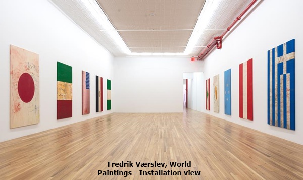 Fredrik Værslev, World Paintings - Installation view
