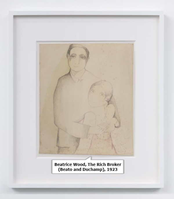 Beatrice Wood, The Rich Broker (Beato and Duchamp), 1923