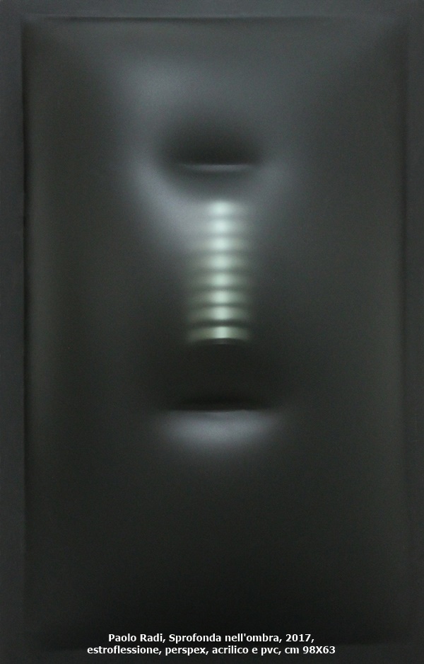 Paolo Radi, Sprofonda nell'ombra, 2017, estroflessione, perspex, acrilico e pvc, cm 98X63