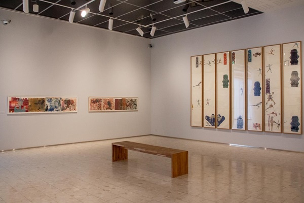 Nancy Spero, Installation view: Nancy Spero: Acts of Rebellion, Lillehammer Art Museum, Norway, September 12, 2020 – January 24, 2021. All photographs courtesy of Lillehammer Art Museum. 