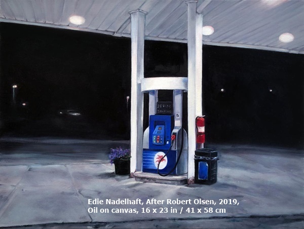 Edie Nadelhaft, After Robert Olsen, 2019, Oil on canvas, 16 x 23 in / 41 x 58 cm

