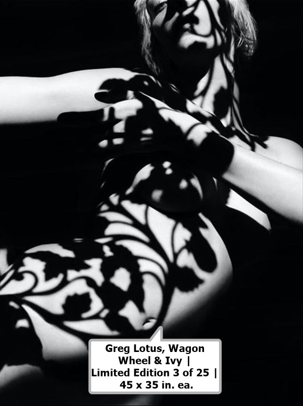 Greg Lotus, Wagon Wheel & Ivy | Limited Edition 3 of 25 | 45 x 35 in. ea.