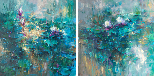 Elena Bond
Giverny Diptych, 72 x 72 in. ea.