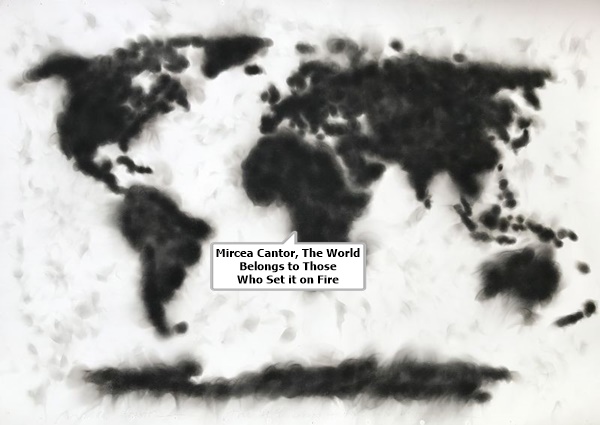 Mircea Cantor, The World Belongs to Those Who Set it on Fire