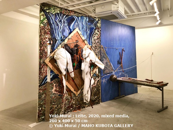 Yuki Murai : Leite, 2020, mixed media, 260 x 400 x 50 cm ©︎Yuki Murai / MAHO KUBOTA GALLERY