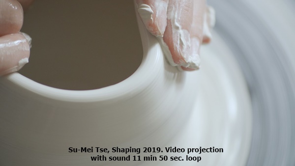 Su-Mei Tse, Shaping 2019. Video projection with sound 11 min 50 sec. loop