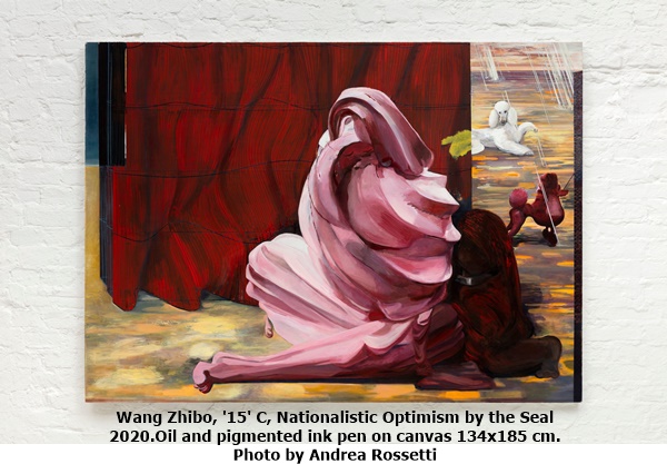 Wang Zhibo, Thump, Thump, Thump, 2020 Oil on canvas - 180 x 130 cm. 