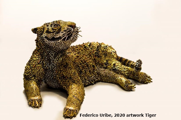 Federico Uribe, 2020 artwork Tiger