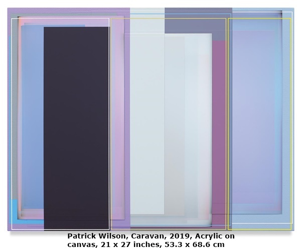 Patrick Wilson, Caravan, 2019, Acrylic on canvas, 21 x 27 inches, 53.3 x 68.6 cm