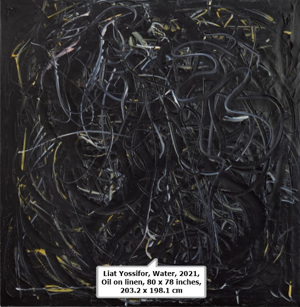 Liat Yossifor, Water, 2021, Oil on linen, 80 x 78 inches, 203.2 x 198.1 cm