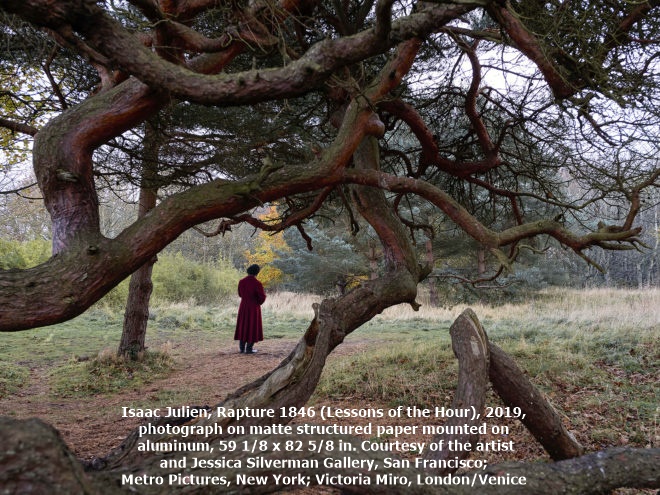 Isaac Julien, Rapture 1846 (Lessons of the Hour), 2019, photograph on matte structured paper mounted on aluminum, 59 1/8 x 82 5/8 in. Courtesy of the artist and Jessica Silverman Gallery, San Francisco; Metro Pictures, New York; Victoria Miro, London/Venice