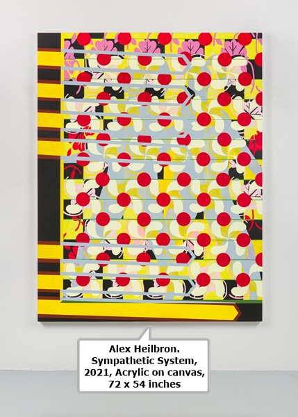 Alex Heilbron. Sympathetic System, 2021, Acrylic on canvas, 72 x 54 inches.
