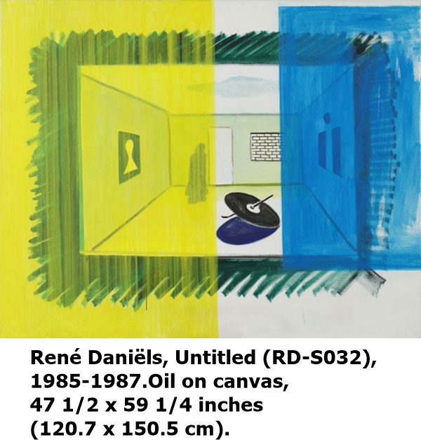 René Daniëls, Untitled (RD-S032), 
1985-1987.Oil on canvas, 
47 1/2 x 59 1/4 inches 
(120.7 x 150.5 cm).