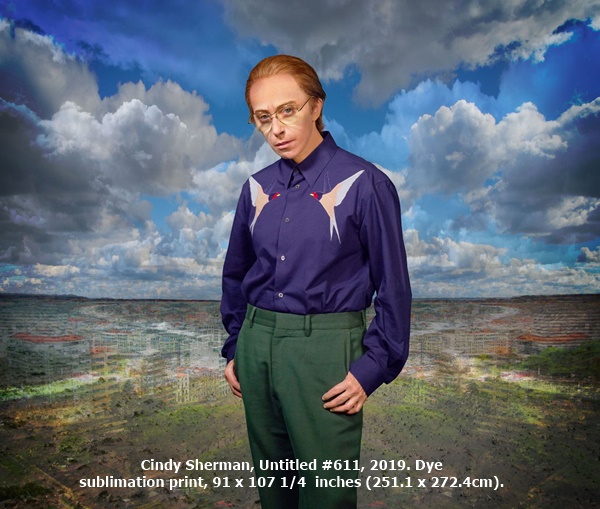 Cindy Sherman, Untitled #611, 2019. Dye 
sublimation print, 91 x 107 1/4  inches (251.1 x 272.4cm).