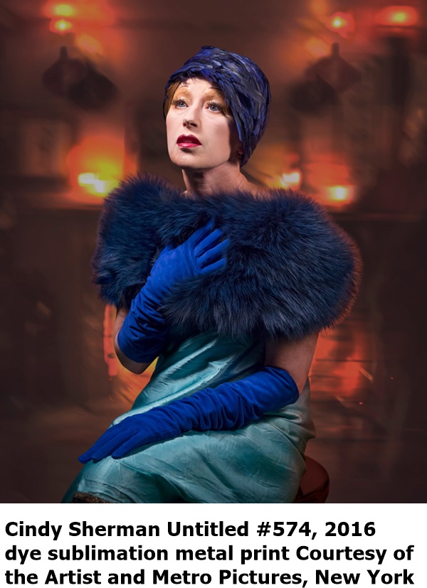 Cindy Sherman
Untitled #574, 2016
dye sublimation metal print
Courtesy of the Artist and Metro Pictures, New York