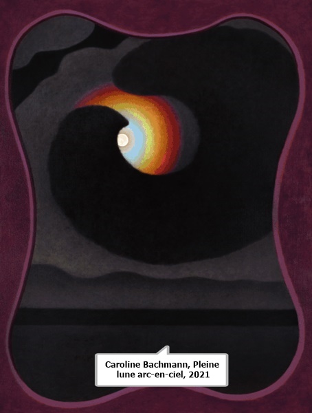 Caroline Bachmann, Pleine lune arc-en-ciel, 2021