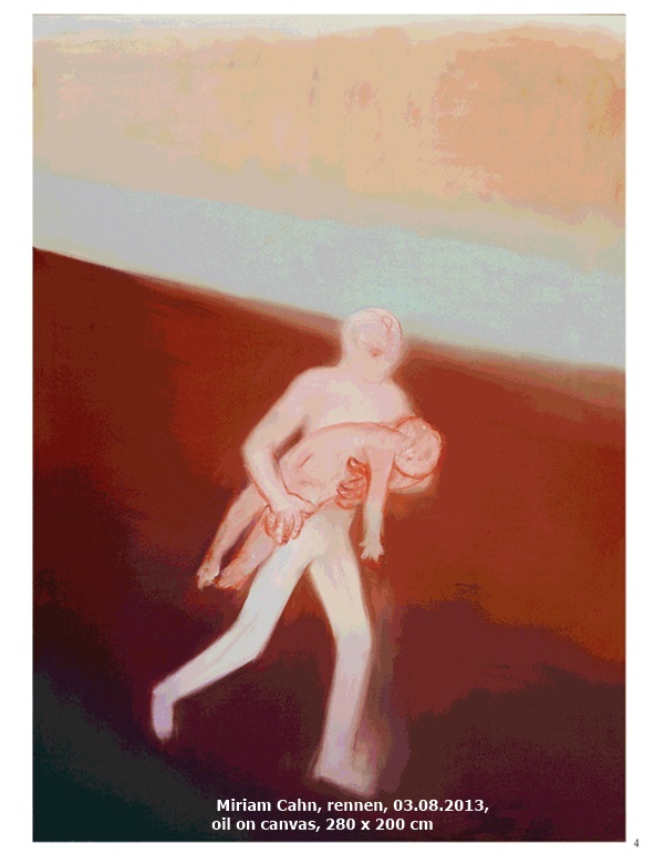  Miriam Cahn, rennen, 03.08.2013, oil on canvas, 280 x 200 cm