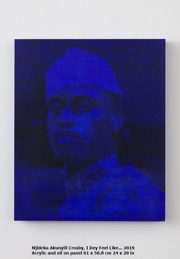 Njideka Akunyili Crosby
I Dey Feel Like...
2019
Acrylic and oil on panel
61 x 50.8 cm
24 x 20 in