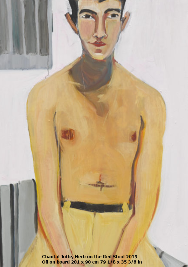 Chantal Joffe
Herb on the Red Stool
2019
Oil on board
201 x 90 cm
79 1/8 x 35 3/8 in
