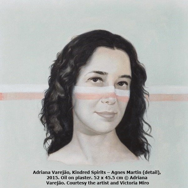 Adriana Varejão, Kindred Spirits – Agnes Martin (detail), 2015. Oil on plaster. 52 x 45.5 cm © Adriana Varejão. Courtesy the artist and Victoria Miro
