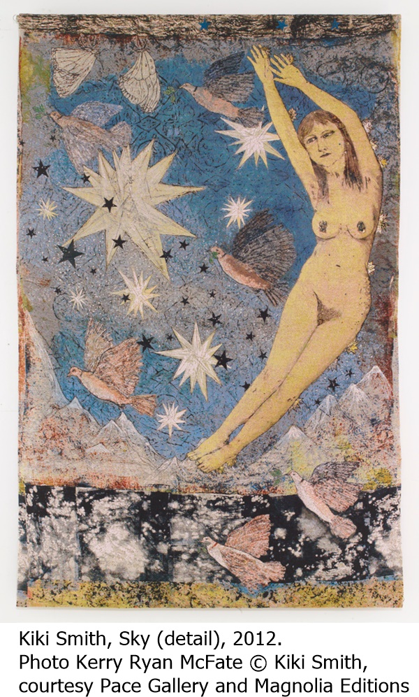 Kiki Smith, Sky (detail), 2012. Photo Kerry Ryan McFate © Kiki Smith, courtesy Pace Gallery and Magnolia Editions