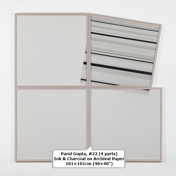 Parul Gupta
#22 (4 parts)
Ink & Charcoal on Archival Paper
101×101cm (40×40