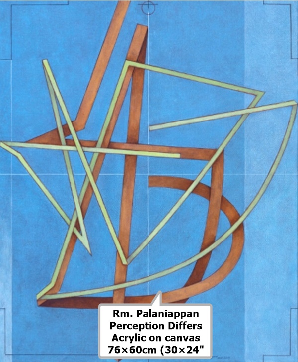 Rm. Palaniappan
Perception Differs
Acrylic on canvas
76×60cm (30×24