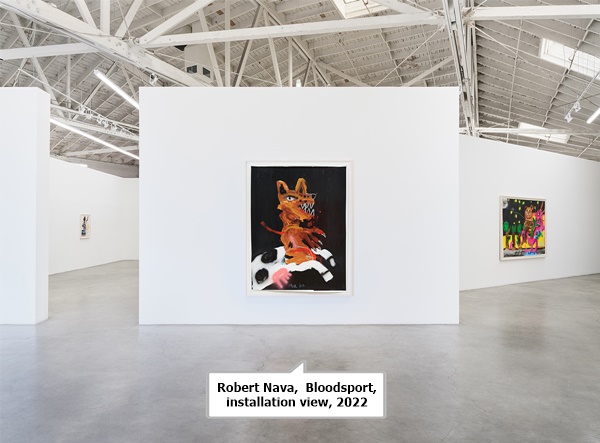 Robert Nava,  Bloodsport, installation view, 2022