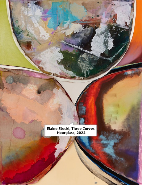 Elaine Stocki, Three Curves Hourglass, 2022